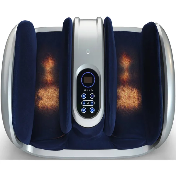 Miko Foot Massager Shiatsu Machine with Multi-Pressure Settings, Vibration, Deep-Kneading, Heat and Wireless Remote- Alleviate D