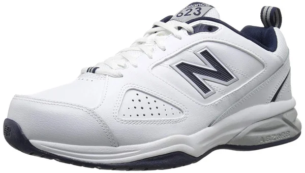 New Balance Men's 623v3 Shoes White with Navy - Size: 12.5