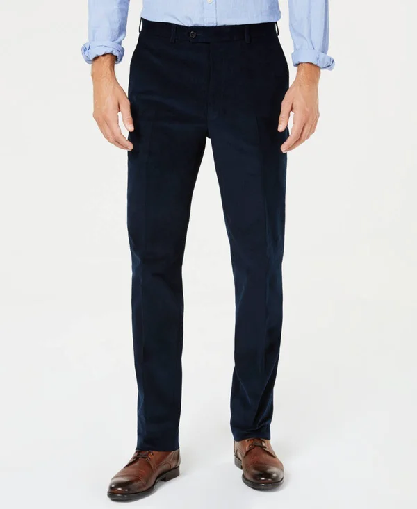 Ralph Lauren Mens Navy Stretch - Classic Fit Pants 30w/ 30L