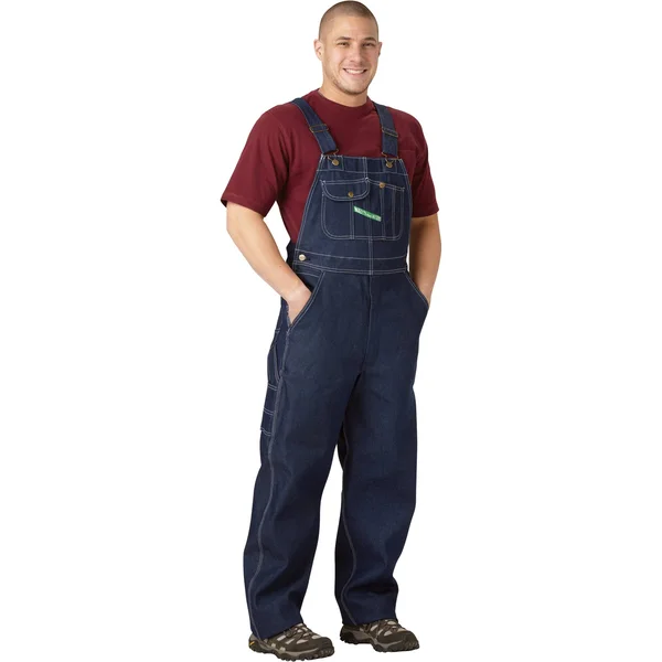 Key Denim Bib Overall - Indigo Denim Rigid