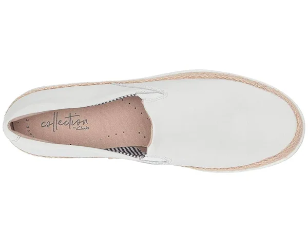 Clarks Women's Marie Pearl Sneaker, Size: 9.5, White Leather