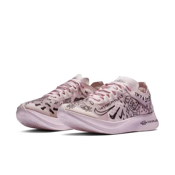 Mens Nike Zoom Fly SP Running Shoes White/Pink Size 8.5