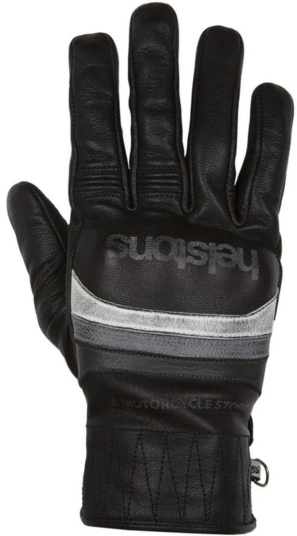 Helstons Mora Motorcycle Gloves, Black, Size L