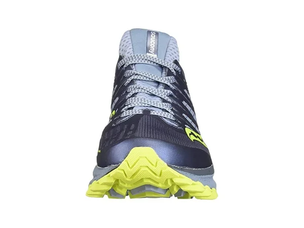 Saucony Women's Xodus ISO 3 Trail Running Shoe, Size: 12 B(M) US, Grey/Citron