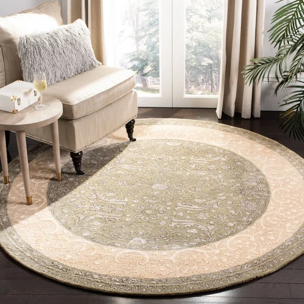 Safavieh Silk Road Skr213A Area Rug - Spruce/Ivory - Size: 5 x 8 ft.