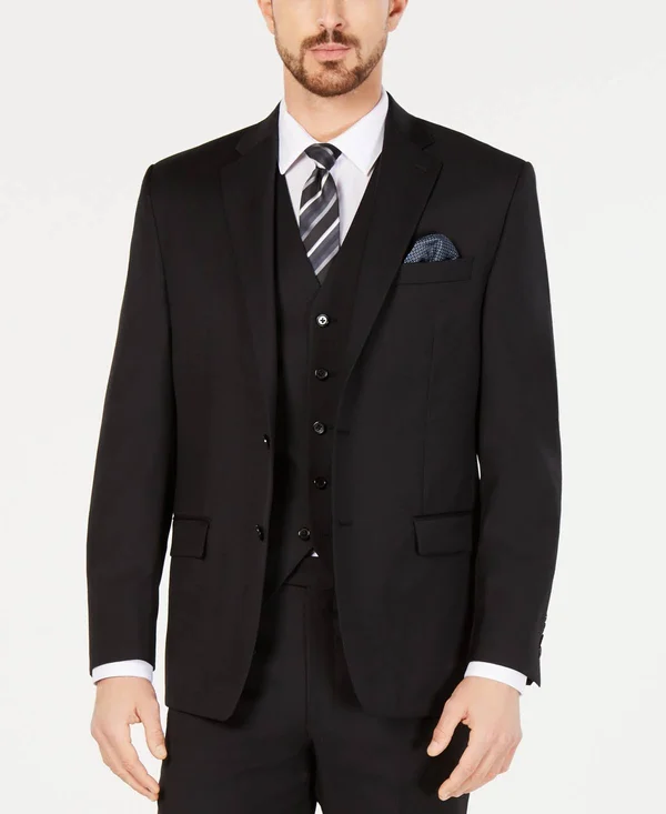 Lauren Ralph Lauren Men's Classic-Fit UltraFlex Stretch Suit Jackets - Black Solid