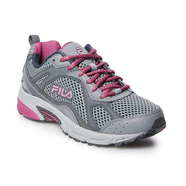 Fila Windshift 15 Women's Running Shoes, Size: 12 Wide, Dark Beige