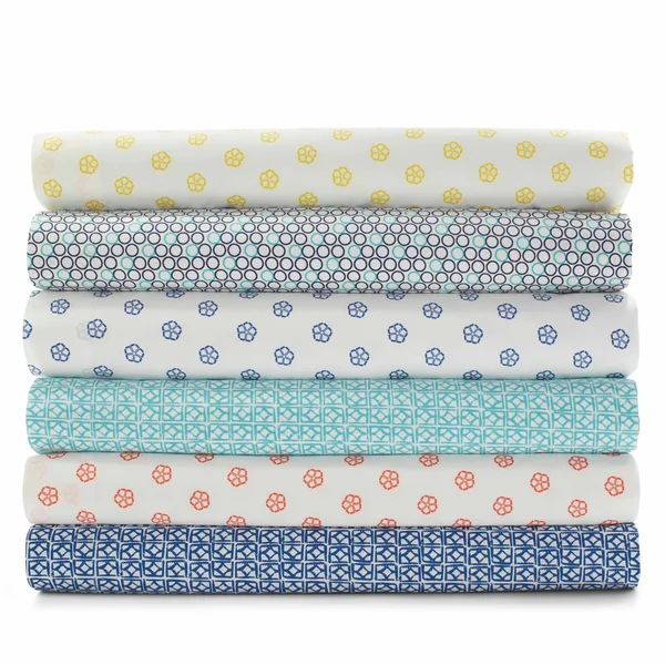 Trina Turk Cascara Queen Sheet Set - Blue