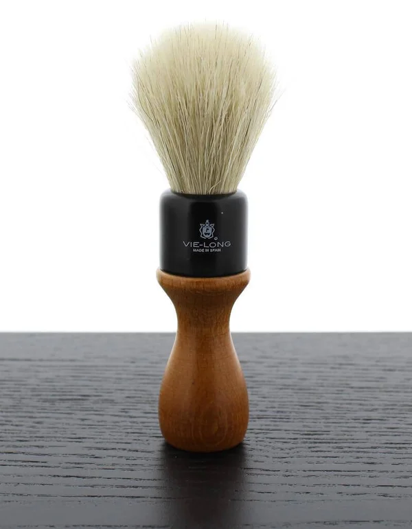 Vie-Long American Style Horse Hair Shaving Brush - Wood Handle