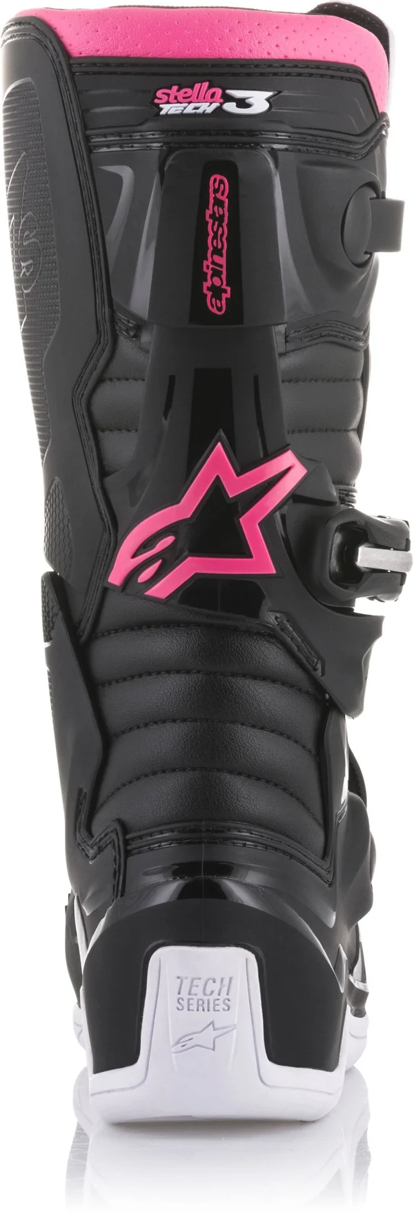 Alpinestars Stella Tech 3 Womens Boots (8, Black/White/Pink)