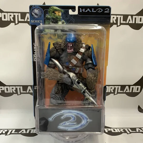 Halo 2 Series 1 Brute Figure (1st Appearance, Mint Card)