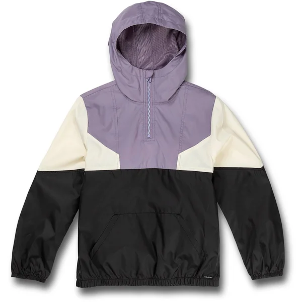 Volcom Girls Wind Stoned Windbreaker Jacket - Zine Purple - XL