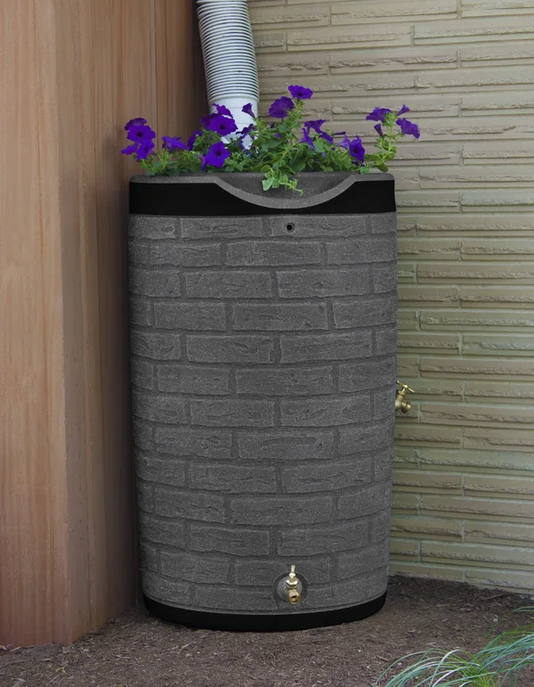 Impressions Downton 50 Gallon Rain Saver - Slate