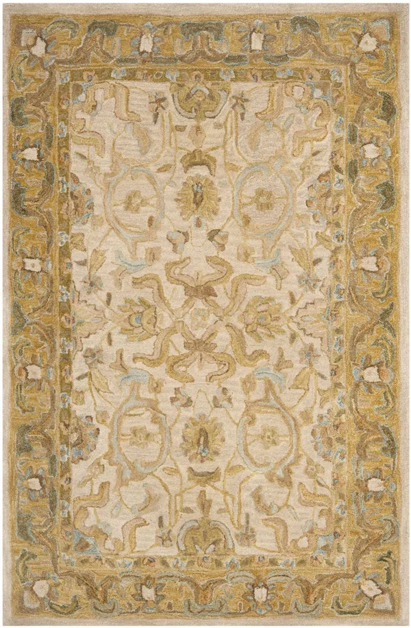 Safavieh AN576B Anatolia Area Rug - Ivory, Brown: 8-ft x 10-ft
