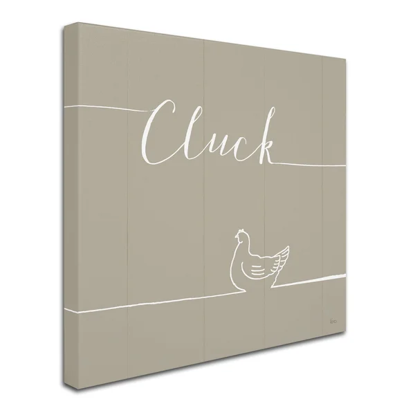 Trademark Fine Art 'Underlined Farm VIII Greige' Canvas Art by Veronique Charron - Size: 24 x 24