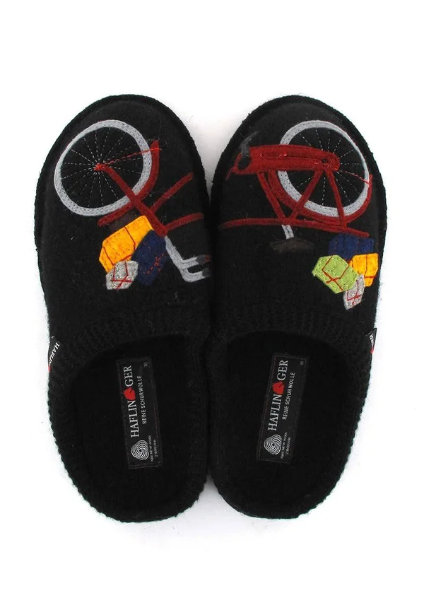 Haflinger Slipper, Flair Radl, Black
