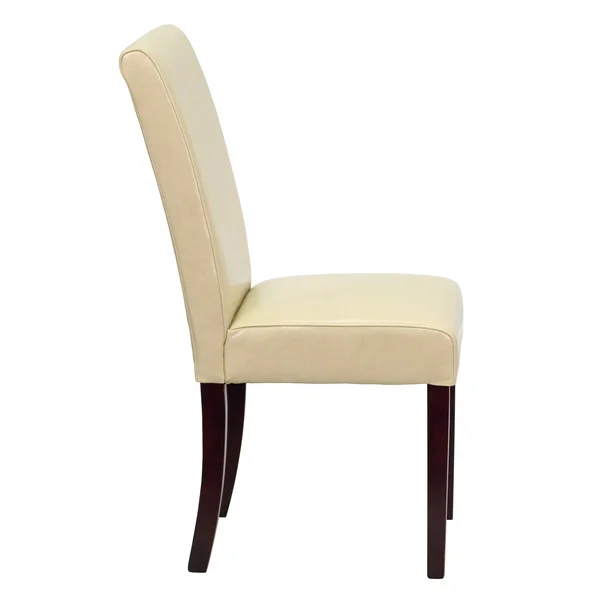 Lancaster Home 2 Pack LeatherSoft Parsons Chair Ivory - Beige