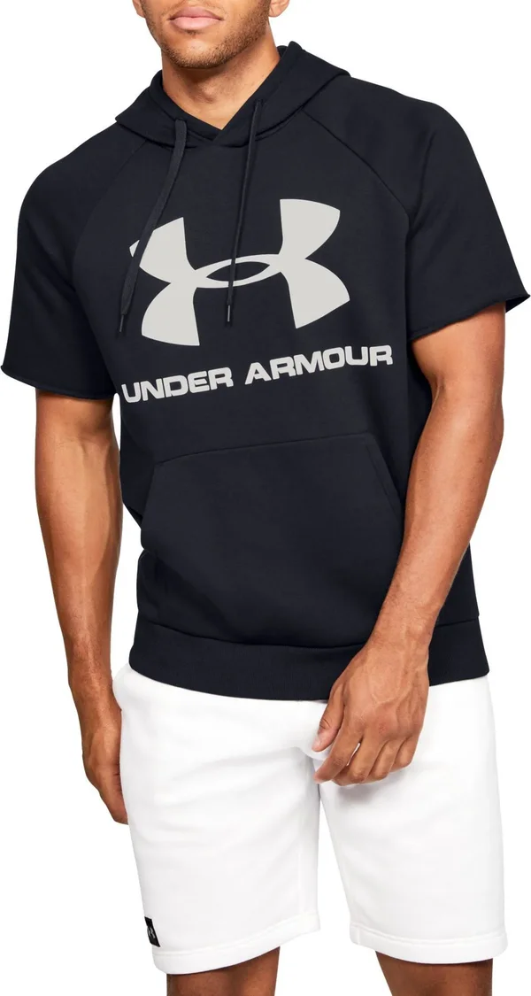 Men's Under Armour Rival Fleece Logo Short Sleeve Hoodie