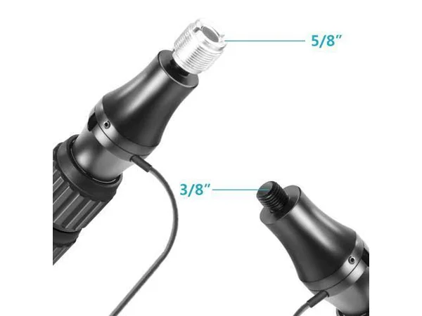 Neewer Portable Handheld Microphone Boom Pole with Built-In XLR Audio Cable - 5 Sections Stretchable 32.6-131 Inches, Aluminum Co