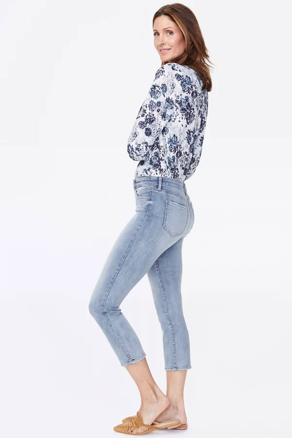 Nydj Sheri Slim Ankle Jeans - Biscayne - Blue - 6