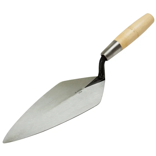 Kraft Tool RO186-11 1/2 11-1/2” Narrow London Brick Trowel with Low Lift Shank on 6x22 Wood Handle