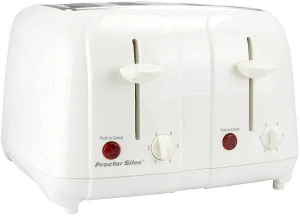 Proctor Silex 24203 4-Slice Toaster - White
