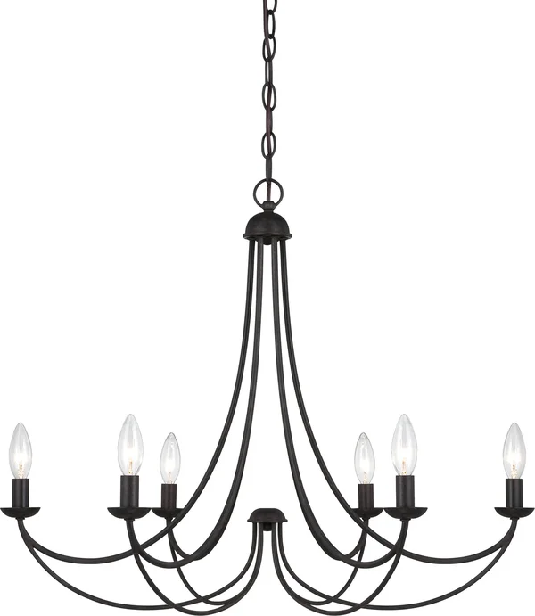 Quoizel MRN5006IB Mirren 6-Light Chandelier - Imperial Bronze