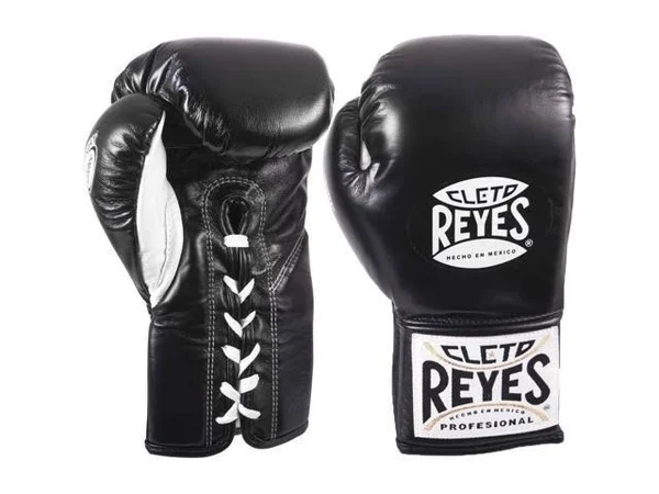 Cleto Reyes Safetec Professional Fight Gloves - Black, 10 oz