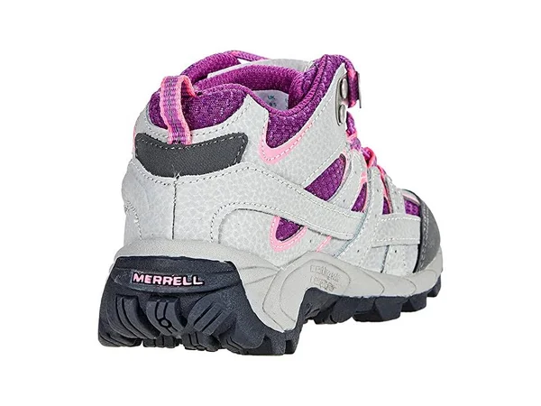 Merrell Kid's Moab 2 Mid Waterproof Boot - Size: 11.5, Paloma/Berry
