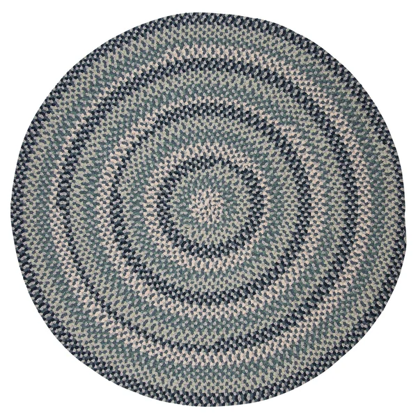 Colonial Mills Boston Common Braided Rug Capeside Blue, Size: 2 x 5 ft.
