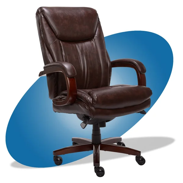 La-Z-Boy Edmonton Big and Tall Executive Office Chair, Coffee Brown