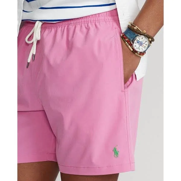 Ralph Lauren Men's 5.75-Inch Traveler Classic Swim Trunk - Size Xs in Resort Rose