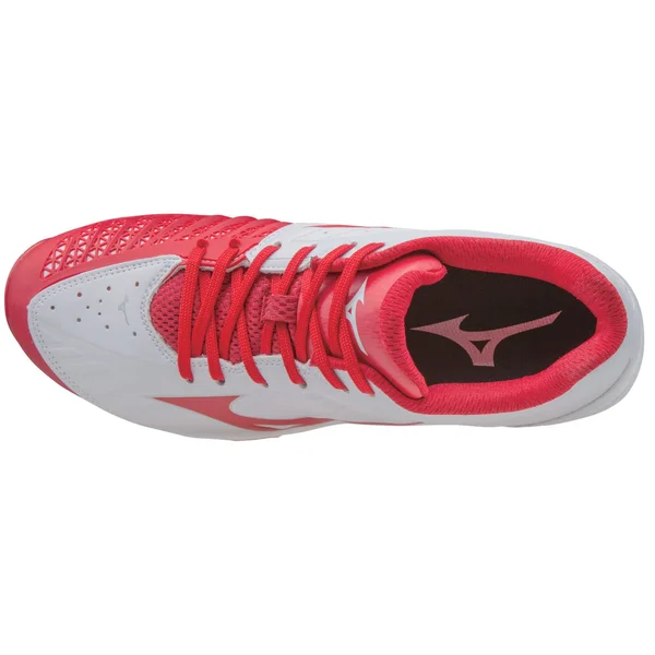 Mizuno Women's 9-Spike Advanced Sweep 3 White/Red - 8.5