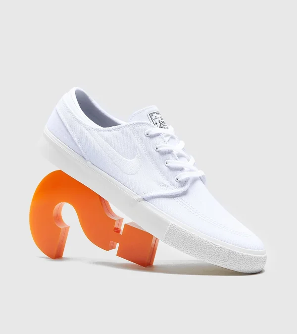 Womens Nike SB Zoom Stefan Janoski Canvas RM - White - 5.5