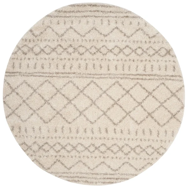Safavieh Arizona Shag Rug Collection ASG741Y - Ivory - Green - 8& x 10&