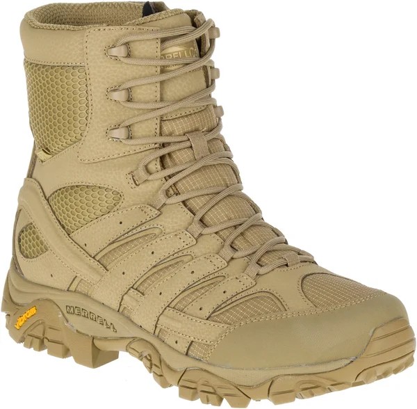 Merrell Men's Moab 2 8 inch Tactical Waterproof Boots (Coyote)