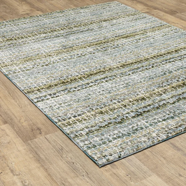 Oriental Weavers Atlas 747B0 Area Rug - Blue/Green, 2&6x22 x 12&0x22 Runner