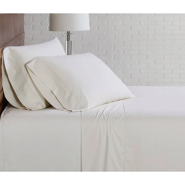 Brooklyn Loom Classic Cotton Ivory Full Sheet Set