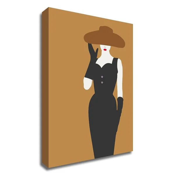 Tangletown Fine Art 28x22 x 20x22 Lady NO. 16 by Sean Salvadori Print on Canvas