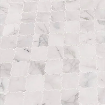 MSI Calacatta Cressa 3x22 x 3x22 Marble Mosaic Tile