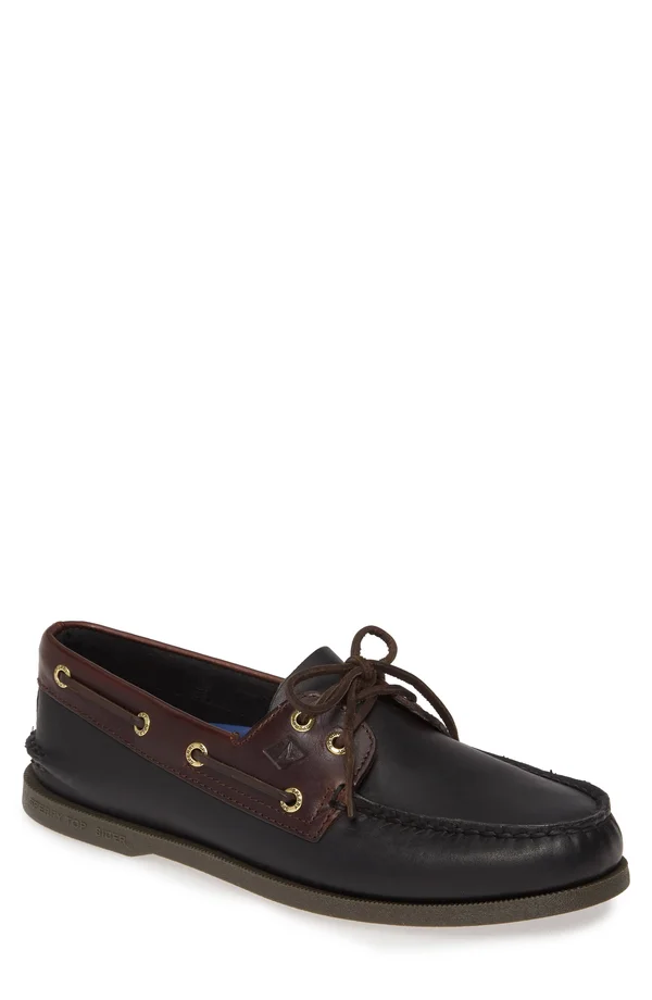 Sperry Top-Sider Men's Authentic Original 2-Eye Boat Shoe - Black