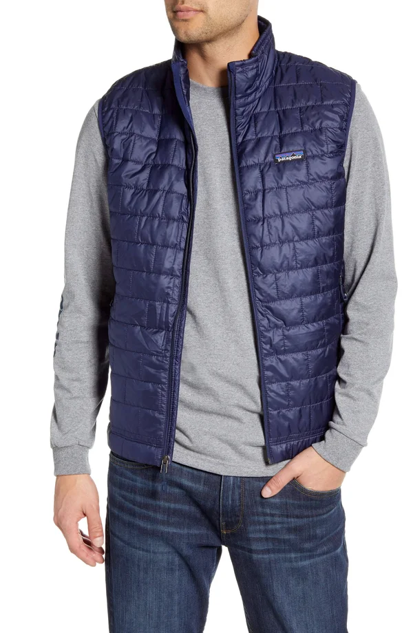 Patagonia Men's Andes Blue Nano Puff Vest