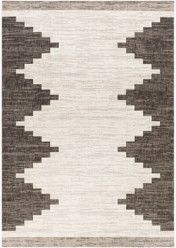 Surya Eagean EAG-2356 Area Rug, Black/White, 7&10x22 Square