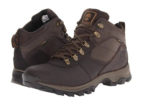 Timberland Men's Mt. Maddsen Mid Waterproof Hiking Boots - 10.5 Wide, Dark Brown