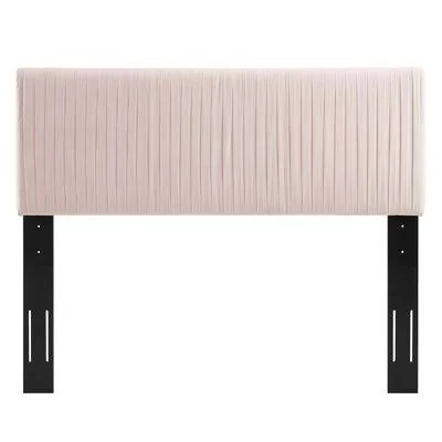 Liudger Upholstered Panel Headboard Everly Quinn Size: Twin, Color: Pink