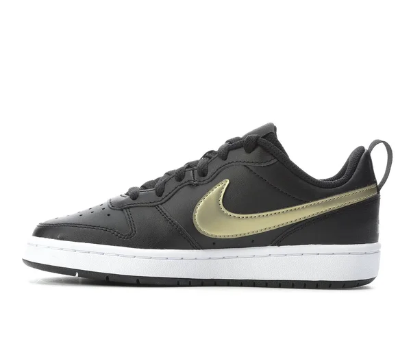 Nike Boys Court Borough 2 Low Top Sneakers - Black - Size 4m
