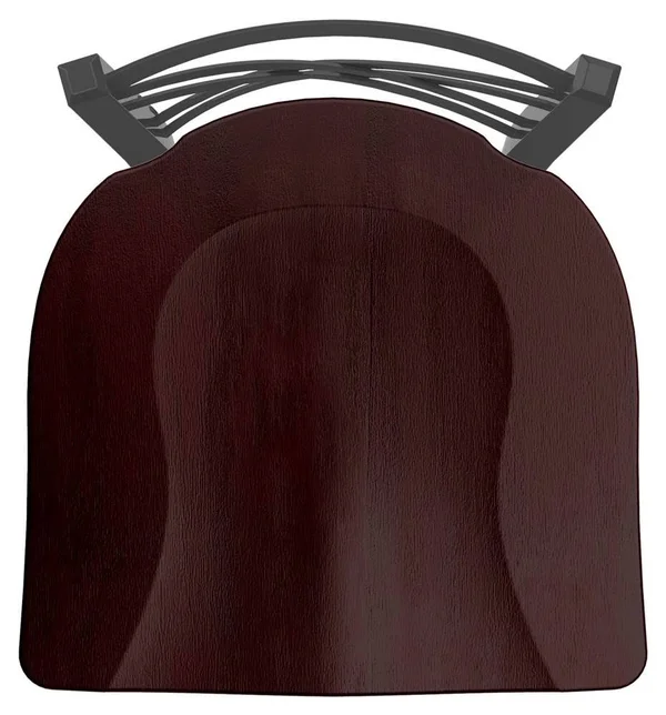 Holland Bar Stool 620 Catalina 18x22 Chair with Pewter Finish - Dark Cherry Maple Seat