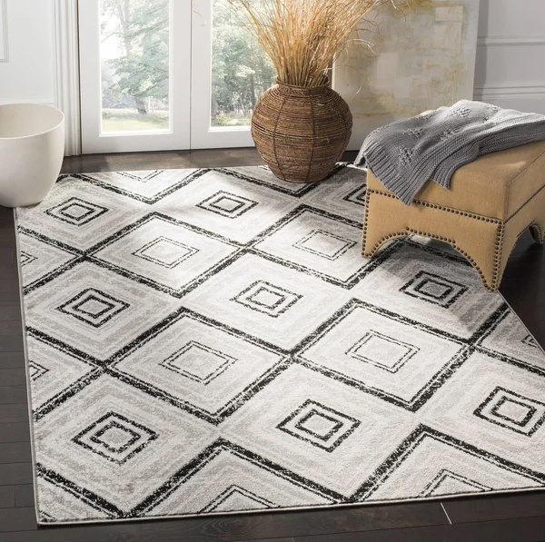 Safavieh Skyler SKY120J Grey/Black 9& x 12& Area Rug