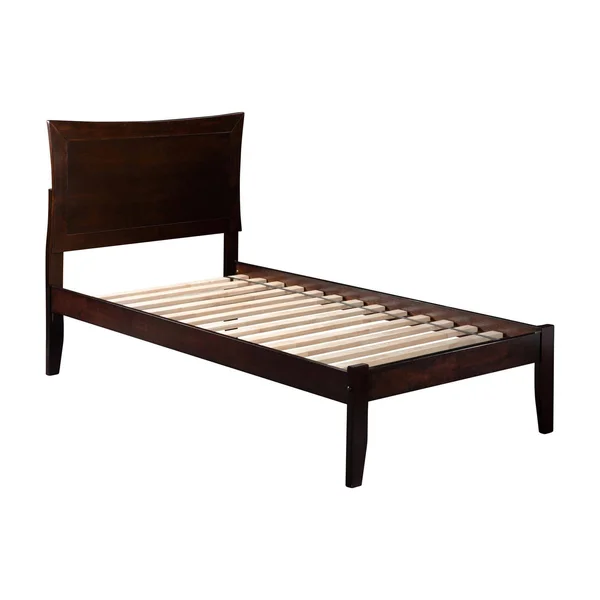 Atlantic Furniture Metro Espresso Bed with Open Foot Rail -Queen