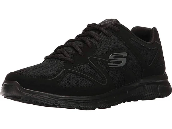 Skechers Sport Men's Satisfaction Flash Point Oxford, Black